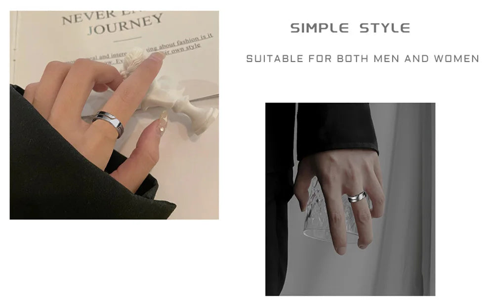 Skyrim Stainless Steel Ring for Men Women Black Minimalist Casual Finger Ring 2025 Couple Jewelry Wedding Gift for Lover