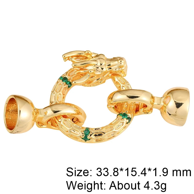 Juya 18K Gold Silver Plated Decoration Accessories Fastener Closure Pearls Clasps Lock For DIY Needlework Beads Jewelry Making