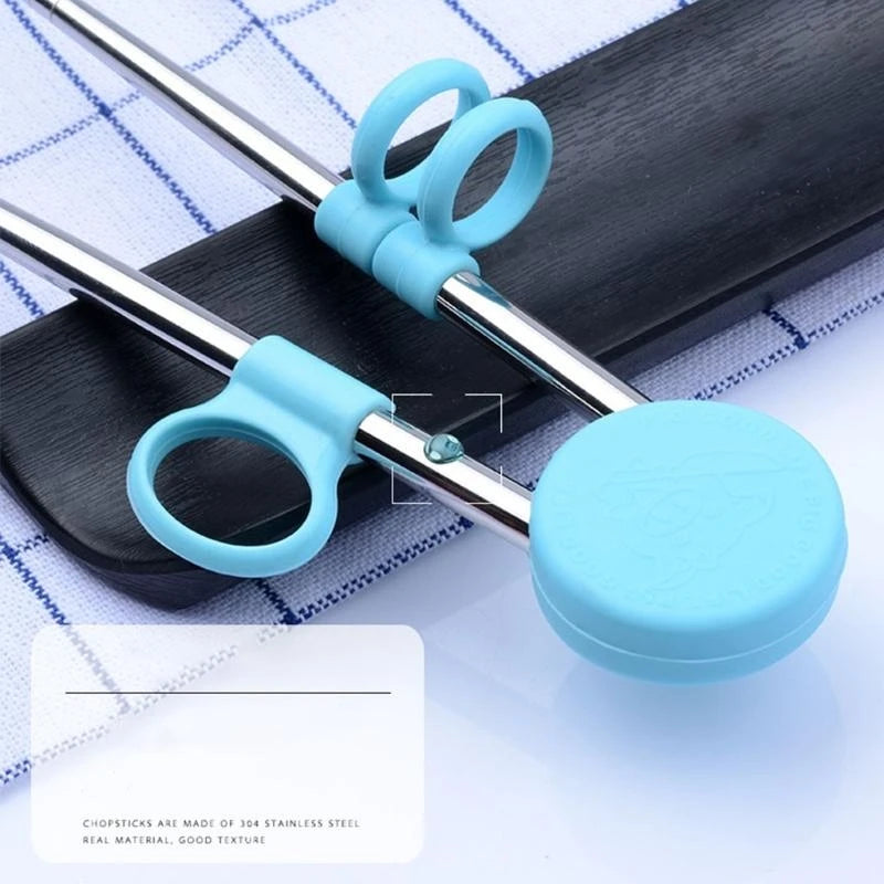 Kids Children Training Chopsticks Learning Chop Sticks Helper Reusable Tableware,Reusable Learning Helper for Children Beginner
