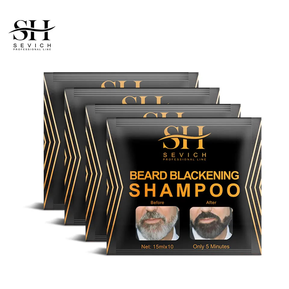 3 Minutes Black Beard Dye Cream Beard Paint Men Beard Coloring Dye Shampoo Natural Beard Cover Fast Permanent Gray Hair Dye