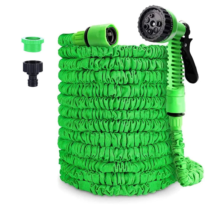 25FT-200FT Garden Hose Expandable Magic Water Pipe Home Garden Daily Watering Tools High-Pressure Car Wash Cleaning Water Gun