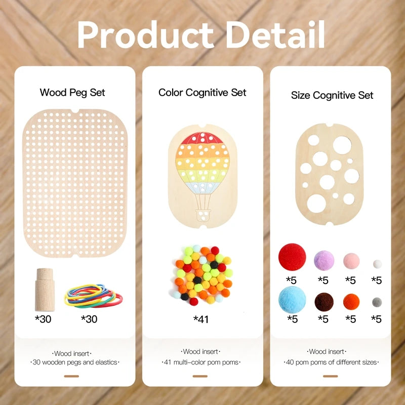 Montessori Sensory Table for Child Wooden Children Sensory Tray Baby Early Education Toys Learning Fine Movement Board Gift