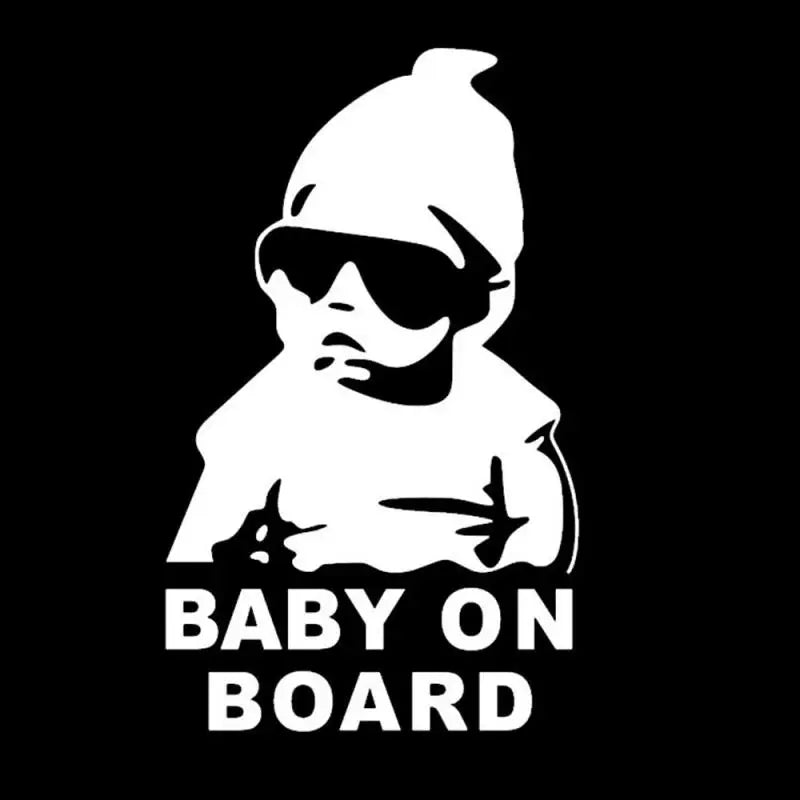 Kids Baby On Board Decals Car Reflective Motorcycle Decal Scratch Resistant Sunscreen Baby On Board Waterproof Car Stickers