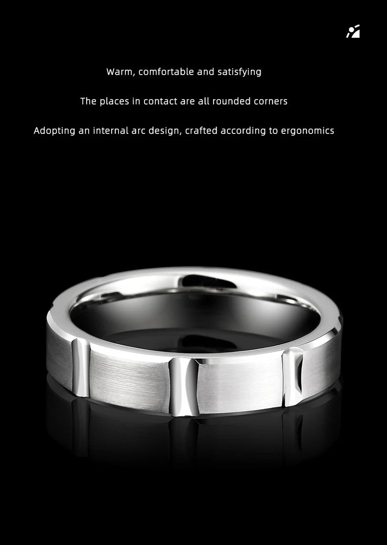 Rings For Men Original Fashion Male Classic 5mm Fine Jewelry Narrow Wedding Engagement Jewelry,Engraving