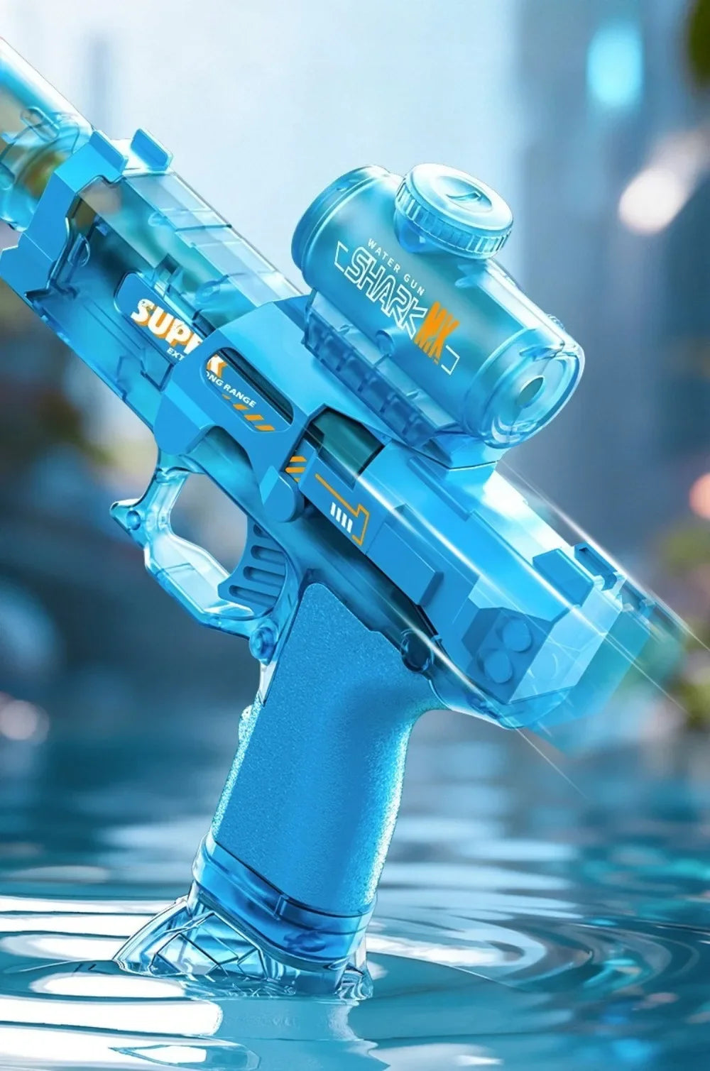 Powerful Electric Water Gun Full Continuous Shooting with Sensor Led Lights Outdoor Beach Water Battle Game for Children
