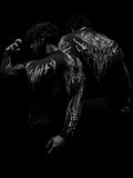 Men's High-neck Printed Tight-fitting Clothes For Fitness Training Quick-drying Clothes Elastic And Breathable For Exercise