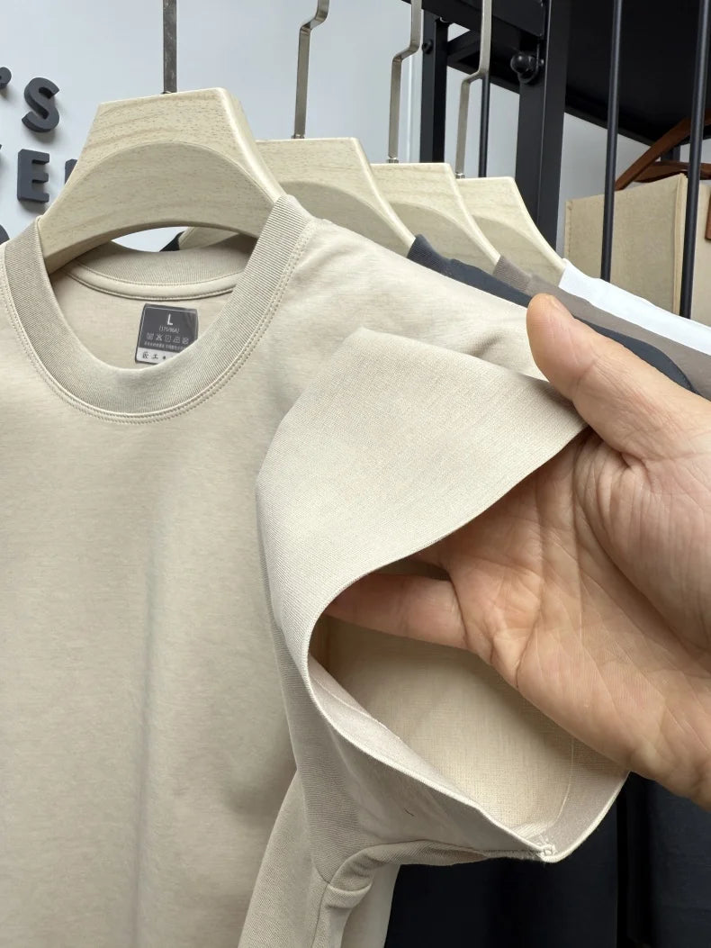 Fashion highend Tshirt men's summer new short sleeve business casual comfortable top exquisite brand embroidery best-selling top