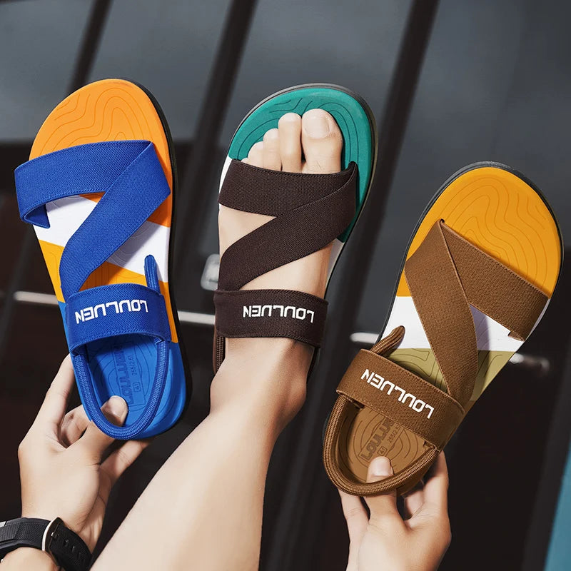 Men's Sandals for Summer, Non-Slip and Wear-Resistant, Dual-Purpose Slippers, Beach Sandals, Slippers