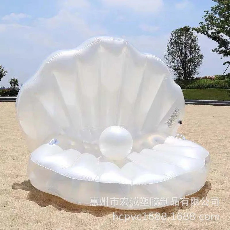 Shell Float Wholesale Ins Goddess Photography Float Adult Inflatable Floating Row Float Water Pearl Shell Sofa Float