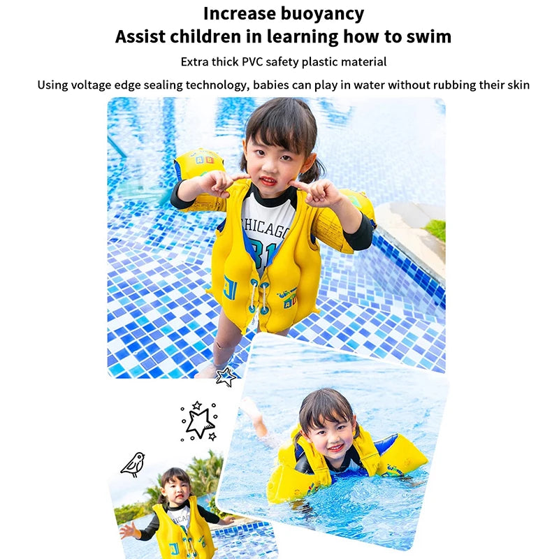 Childen Flotation Swimming Life Jacket Vest Boats Fishing Vest Swimming Drifting Vest