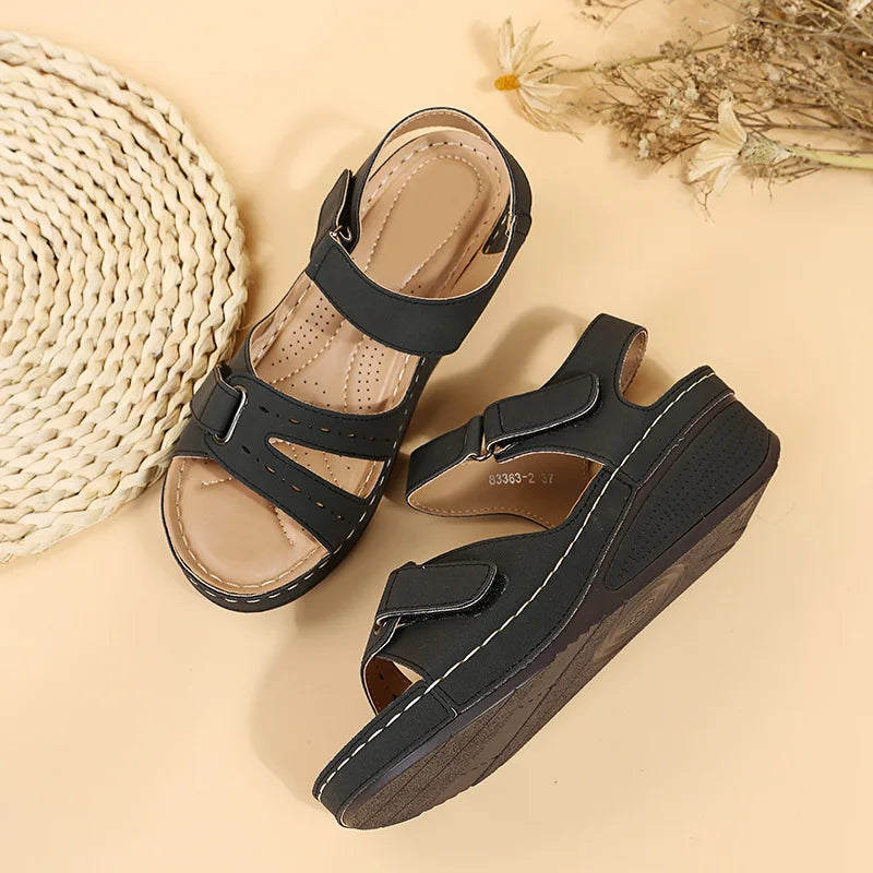 Summer Wedge Sandals for Women 2025 New Fashion Non Slip Beach Shoes Woman Lightweight Casual Platform Sandalias Mujer Plus Size