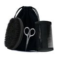 Boar Bristle Wood Beard Brush Kits With Gift Bag Professional Soft Hairdresser Shaving Brush Comb Set Men Mustache Combs