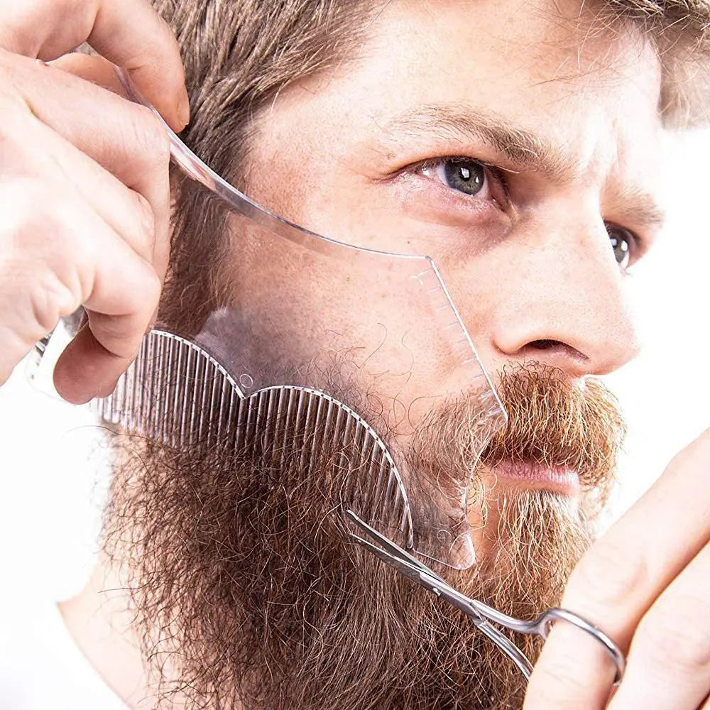Beard Shaper Kit for Beard Shaping & Styling, Beard Lineup and Guide Tool for Men beard outliner