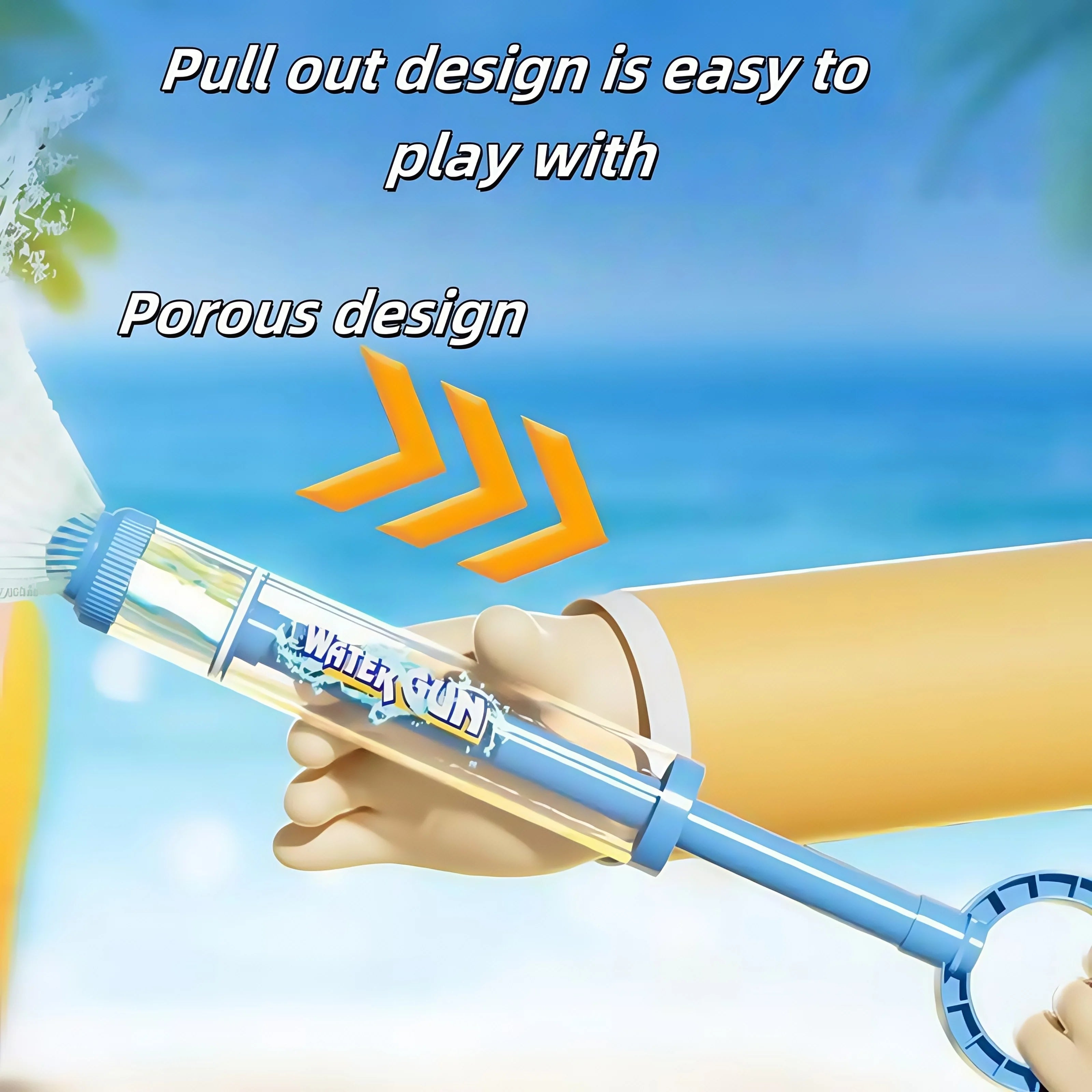 Fireworks Water Gun, Water God Tool Beach Small Water Spray Pulling Fireworks Water Gun Children Drifting Play Gift Toy