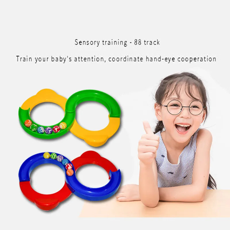 Fun Montessori kid  toy Track motion Ball Sense Training Equipment Toys To Develop Patience Training Children Toys Birthday gift