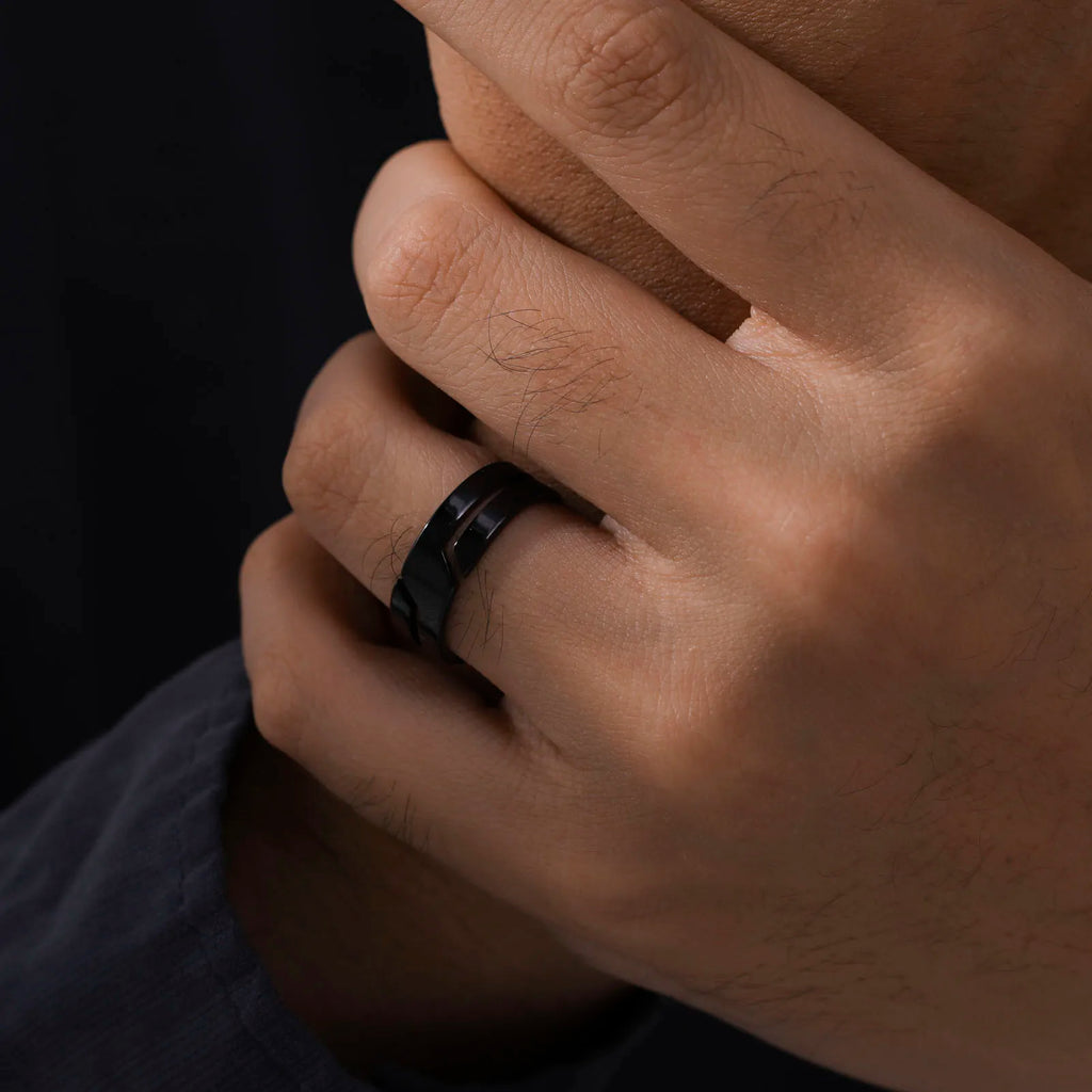 Skyrim Stainless Steel Ring for Men Women Black Minimalist Casual Finger Ring 2025 Couple Jewelry Wedding Gift for Lover