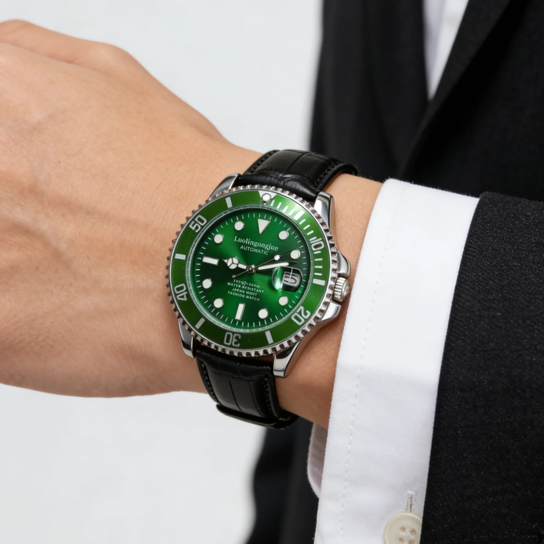 Luxury Men's Skeleton Automatic Mechanical Watch — Stainless Steel, Waterproof