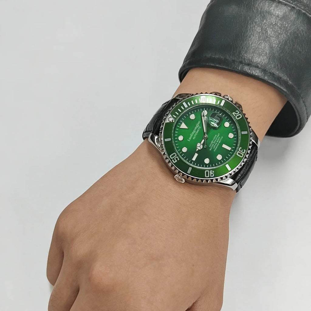 Luxury Men's Skeleton Automatic Mechanical Watch — Stainless Steel, Waterproof