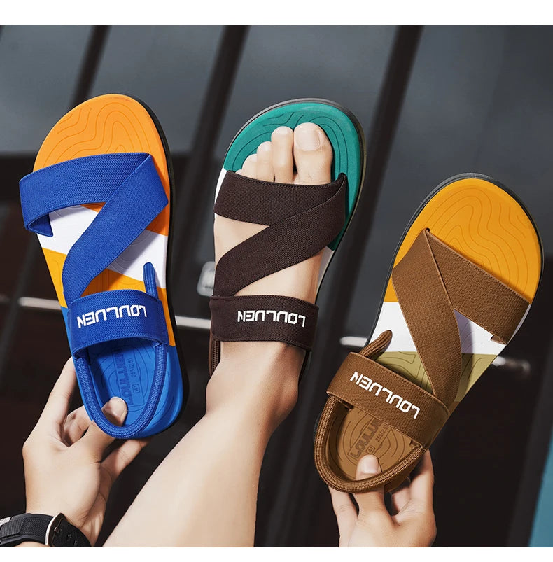 Men's Sandals for Summer, Non-Slip and Wear-Resistant, Dual-Purpose Slippers, Beach Sandals, Slippers