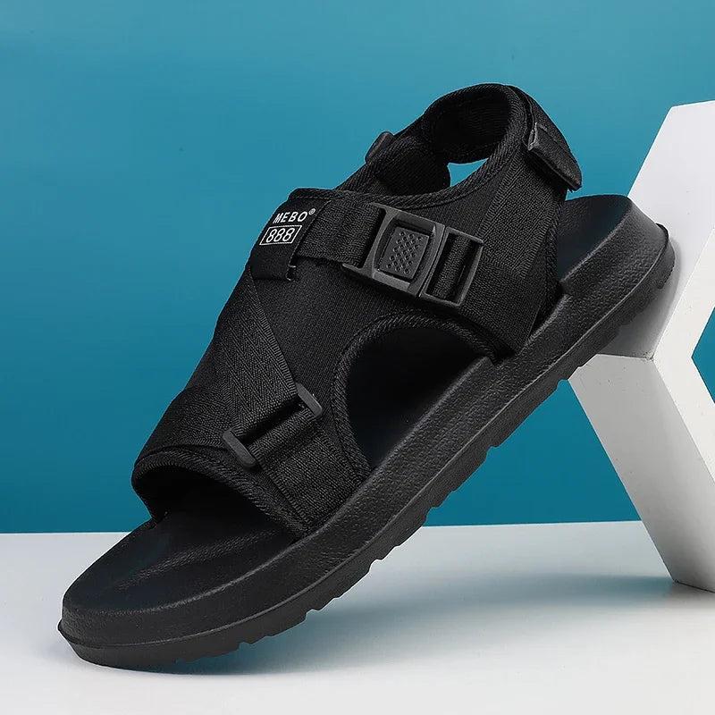 Summer Men Sandals Lightweight Open Toe Flat Mens Casual Shoes Outdoor Walking Sandals for Men Beach Shoes Size 39-45