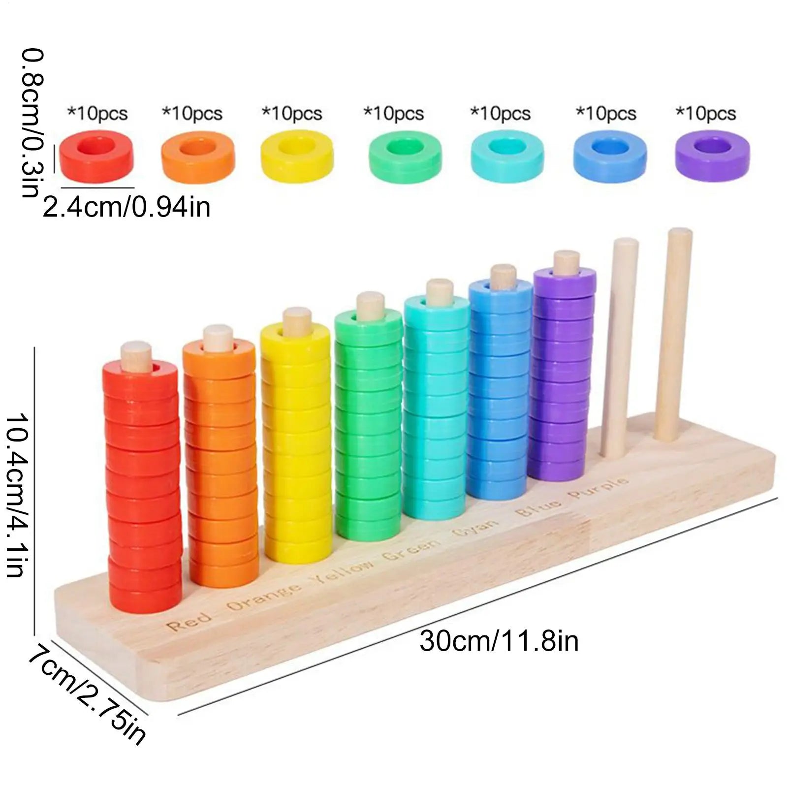 Montessori Wooden Colors Cognitive Matching Game Early Learning Educational Toys For Children Kids Logical Thinking Training
