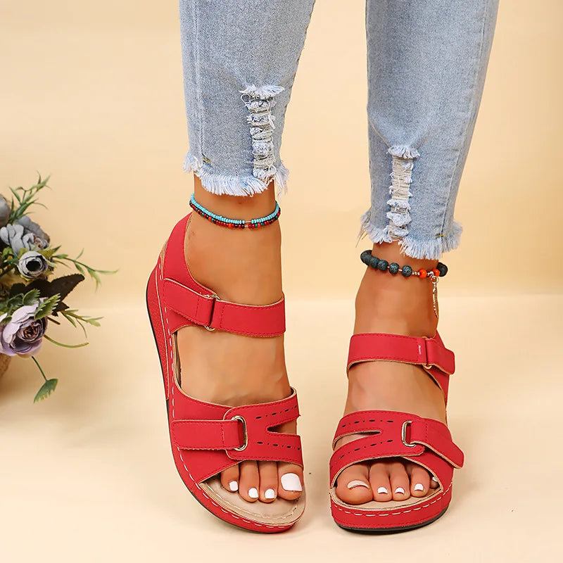 Summer Wedge Sandals for Women 2025 New Fashion Non Slip Beach Shoes Woman Lightweight Casual Platform Sandalias Mujer Plus Size