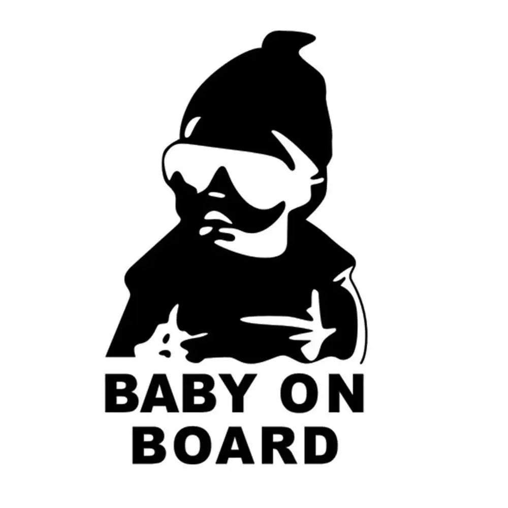 Kids Baby On Board Decals Car Reflective Motorcycle Decal Scratch Resistant Sunscreen Baby On Board Waterproof Car Stickers