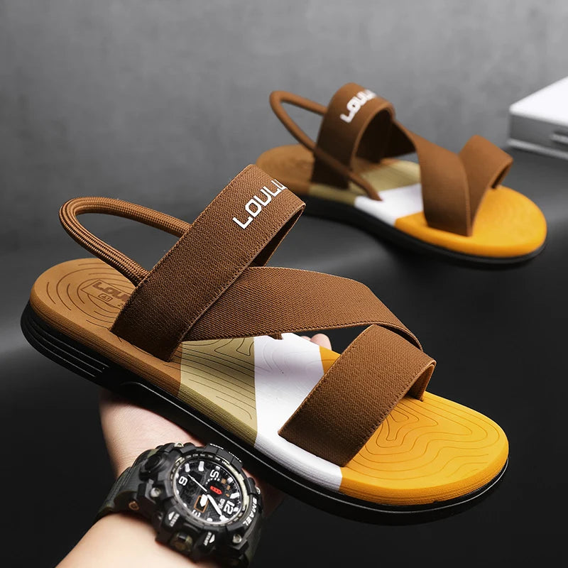 Men's Sandals for Summer, Non-Slip and Wear-Resistant, Dual-Purpose Slippers, Beach Sandals, Slippers