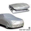 Car Cover Protection Outdoor Exterior Sun Snow UV Winter Summer SUV Sedan Auto Sunshade Dustproof Waterproof Black Silver