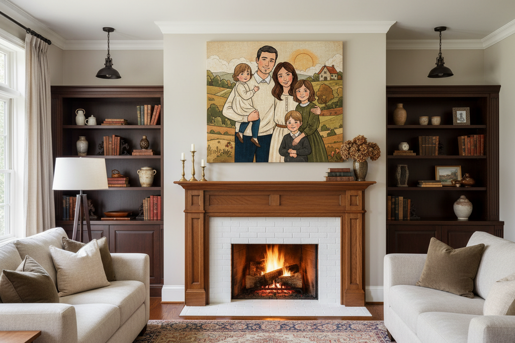 Custom Family Portrait Canvas