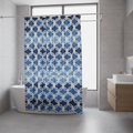 Geometric Waves Shower Curtain