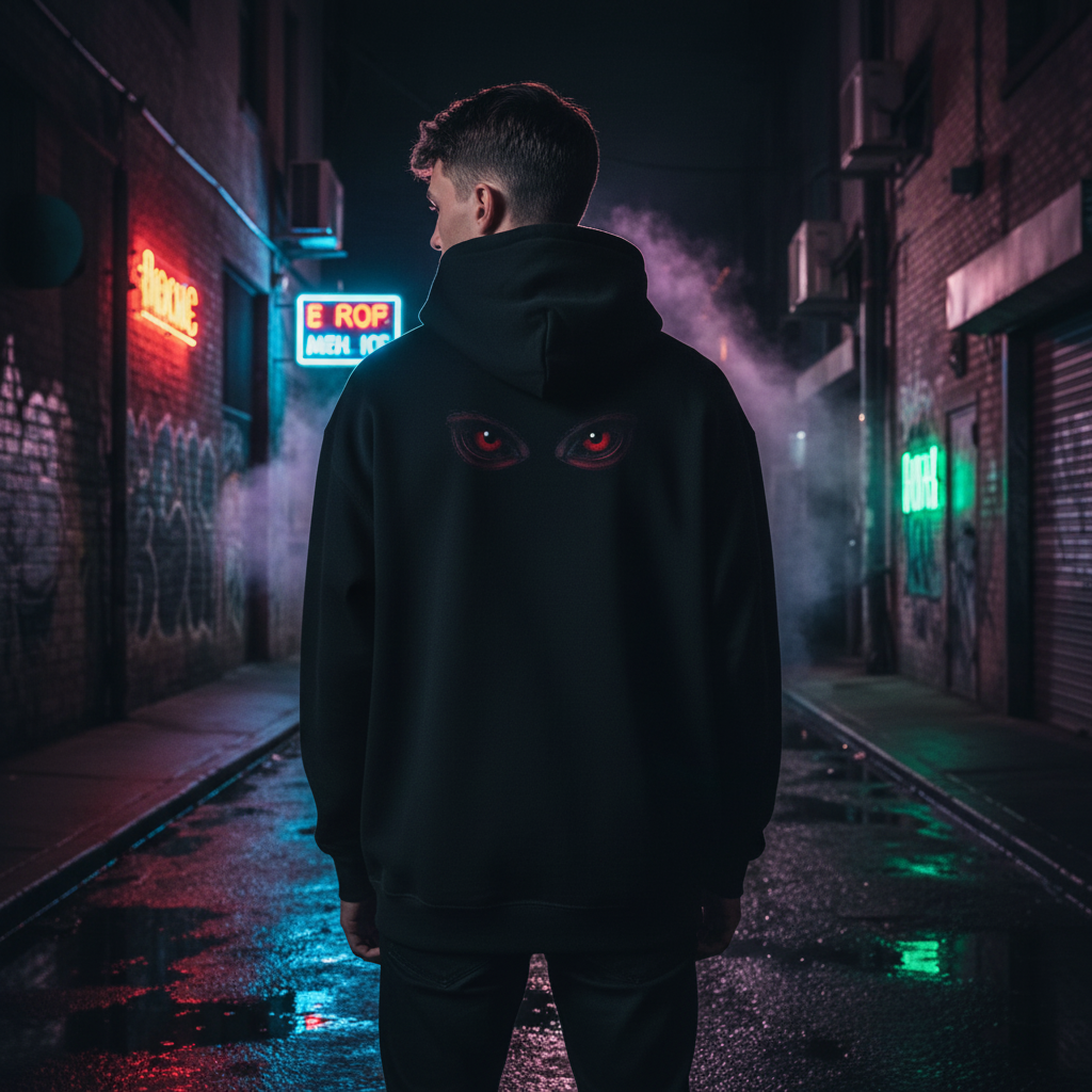 Hear You With My Eyes Pullover Hoodie - Urban Night