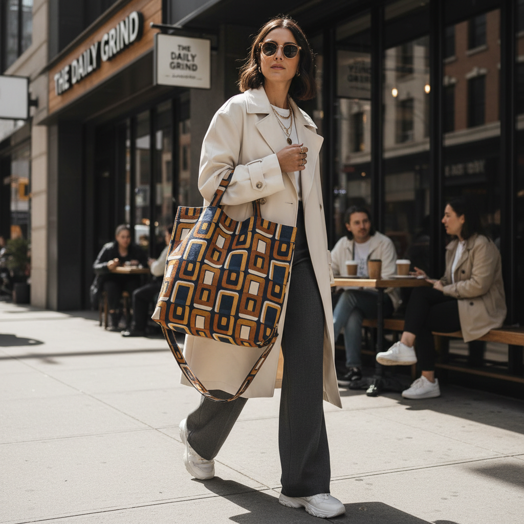 All-over print tote bag lifestyle photo