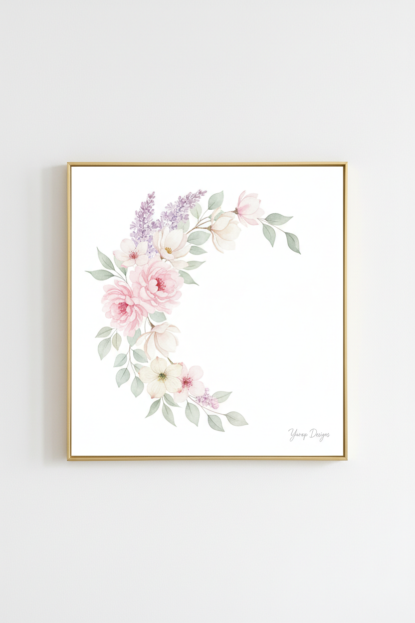 Spring Botanical Wall Art Print product shot