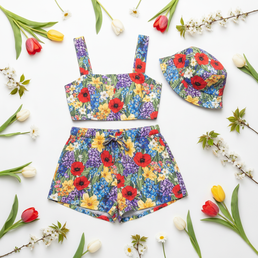 Spring Festival Bundle flat lay product photography