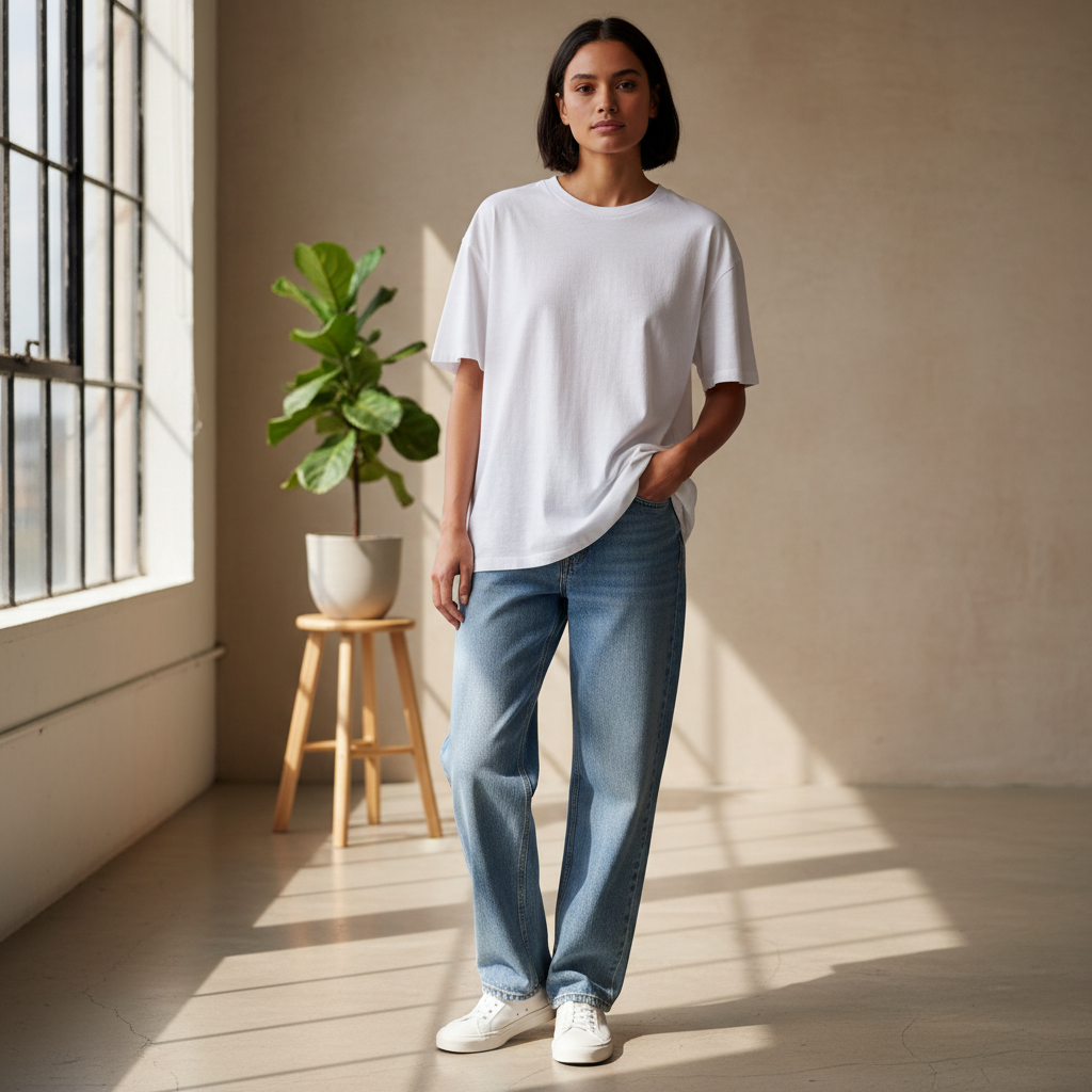 Unisex garment-dyed t-shirt lifestyle photo