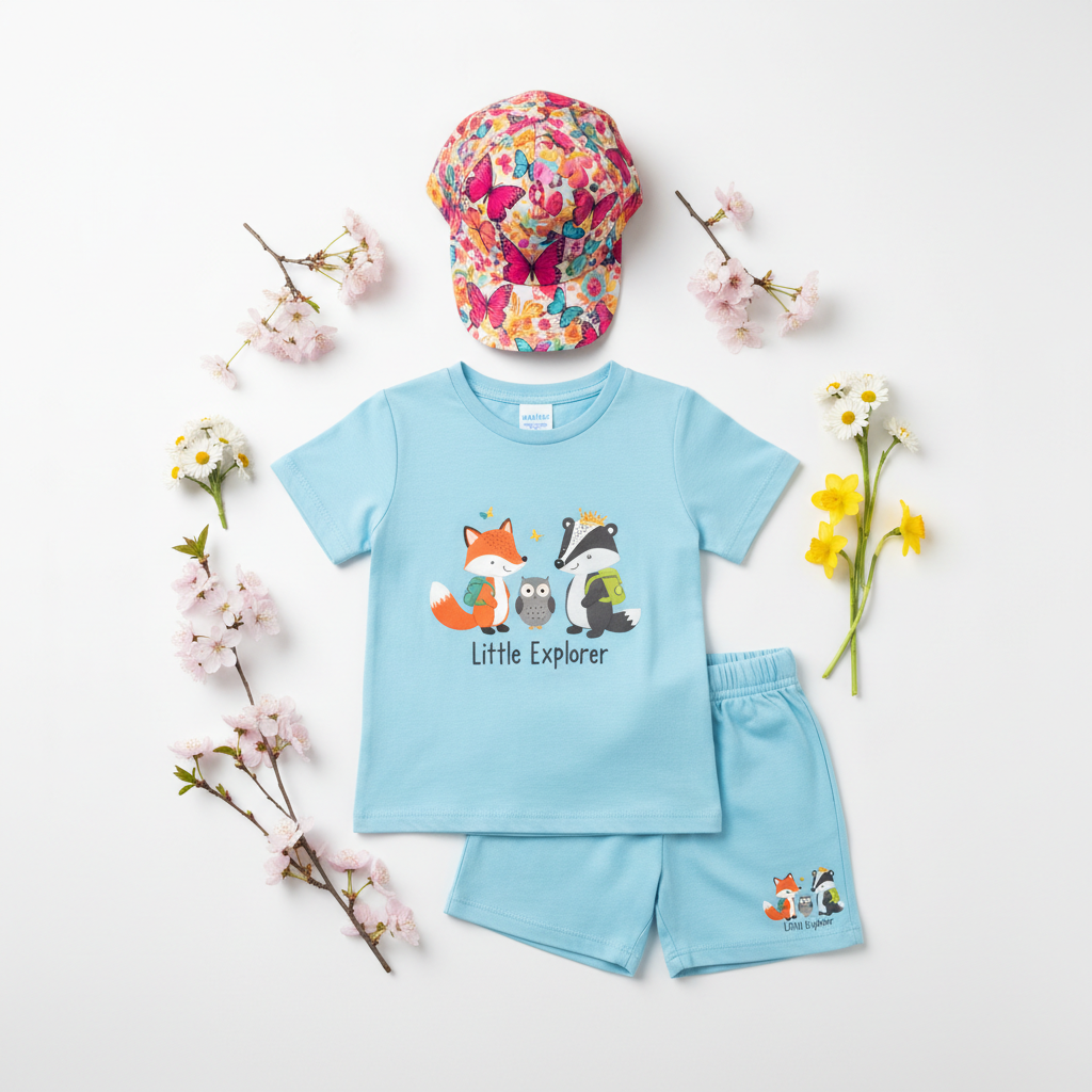 Little Explorer Adventure Bundle flat lay product photography