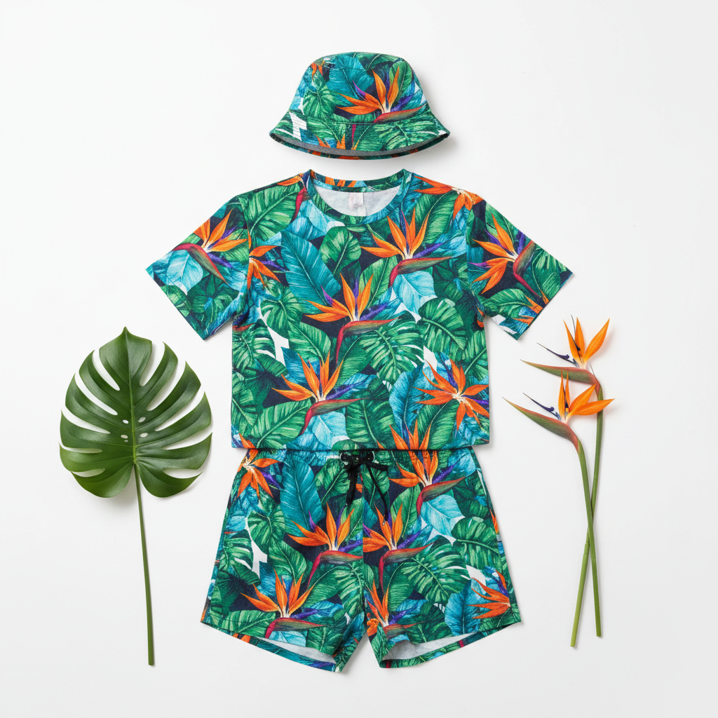 Island Escape Bundle flat lay product photography
