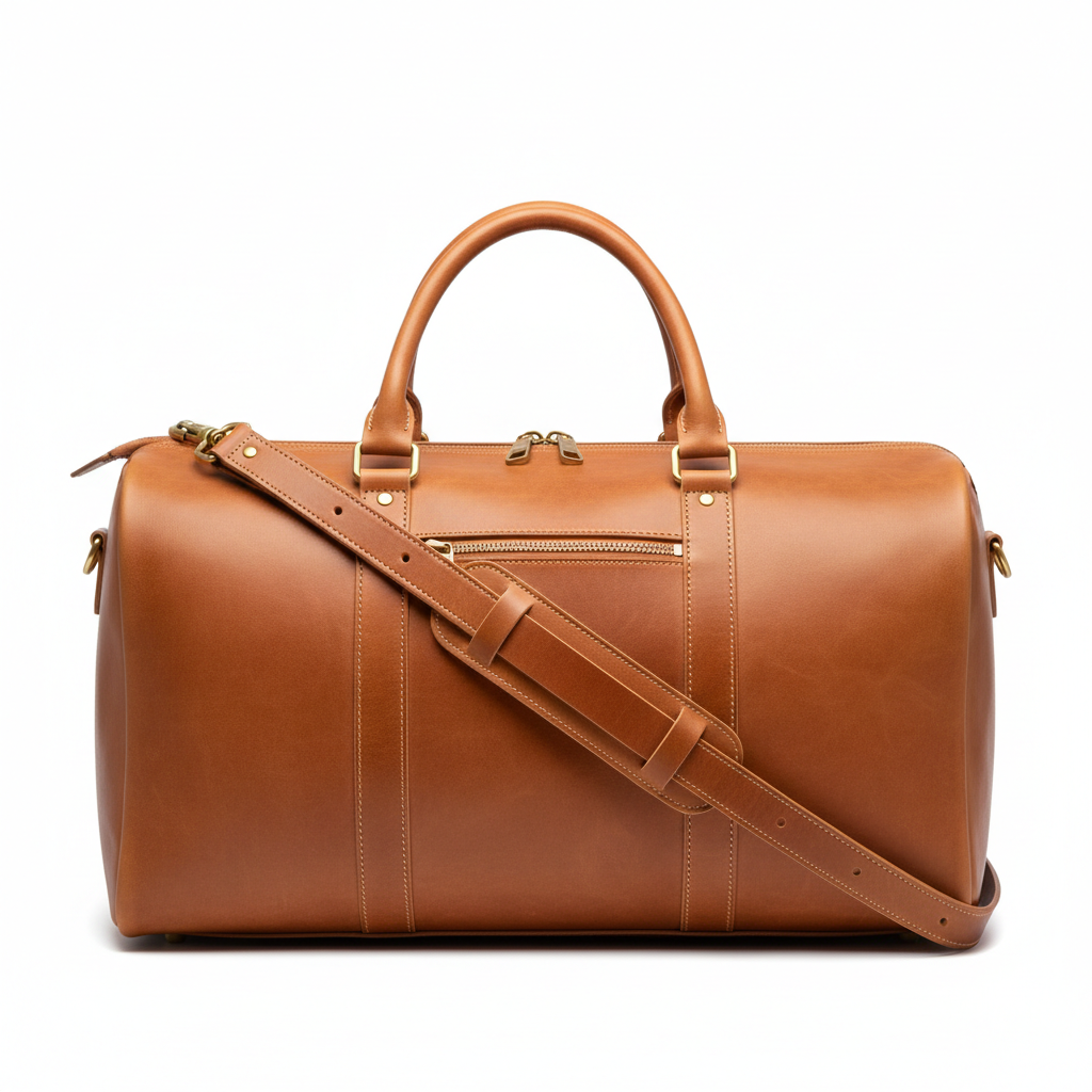 Premium Leather Weekender Bag