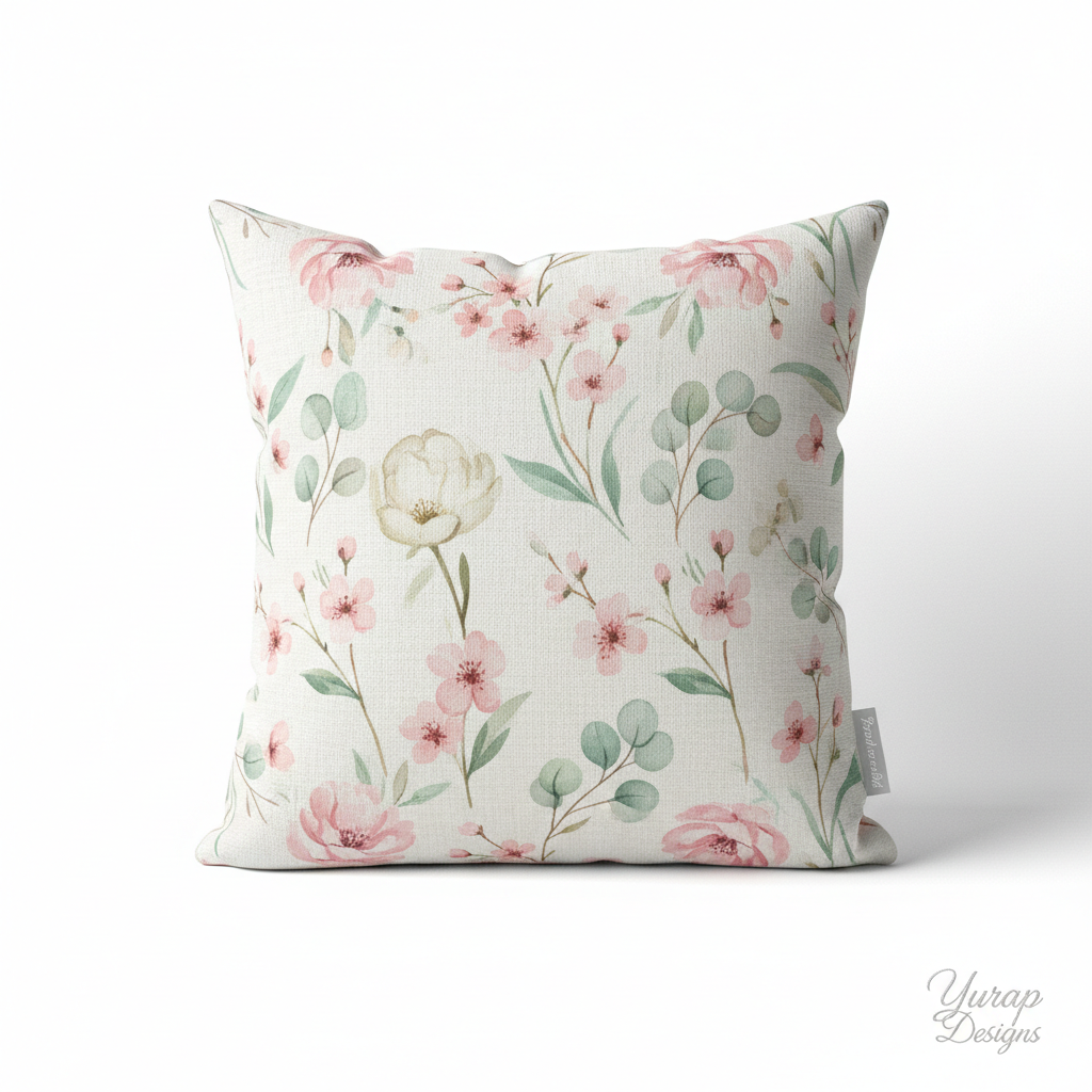 Spring Botanical Pillow Product Shot